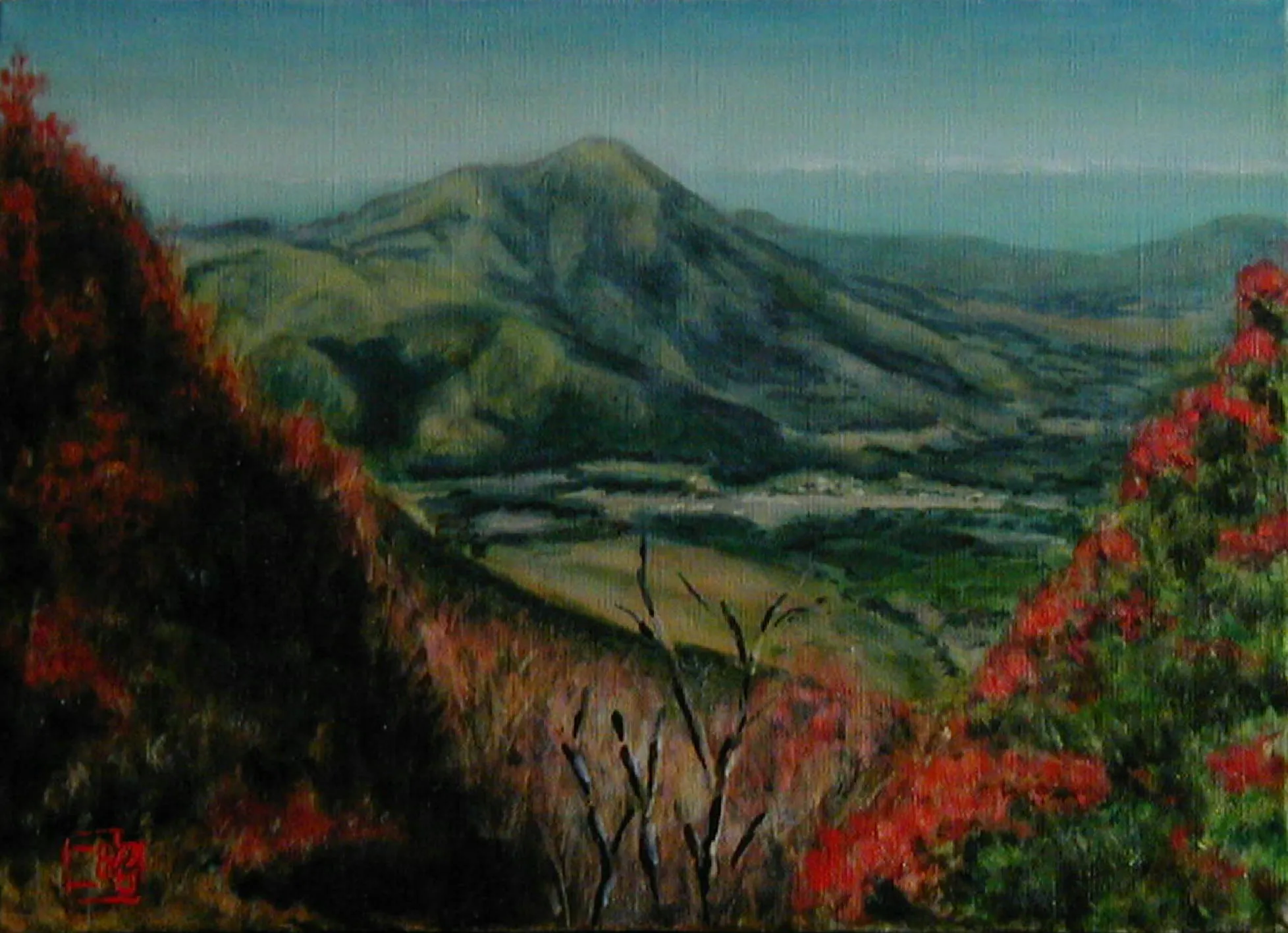 湧蓋山・泉水で