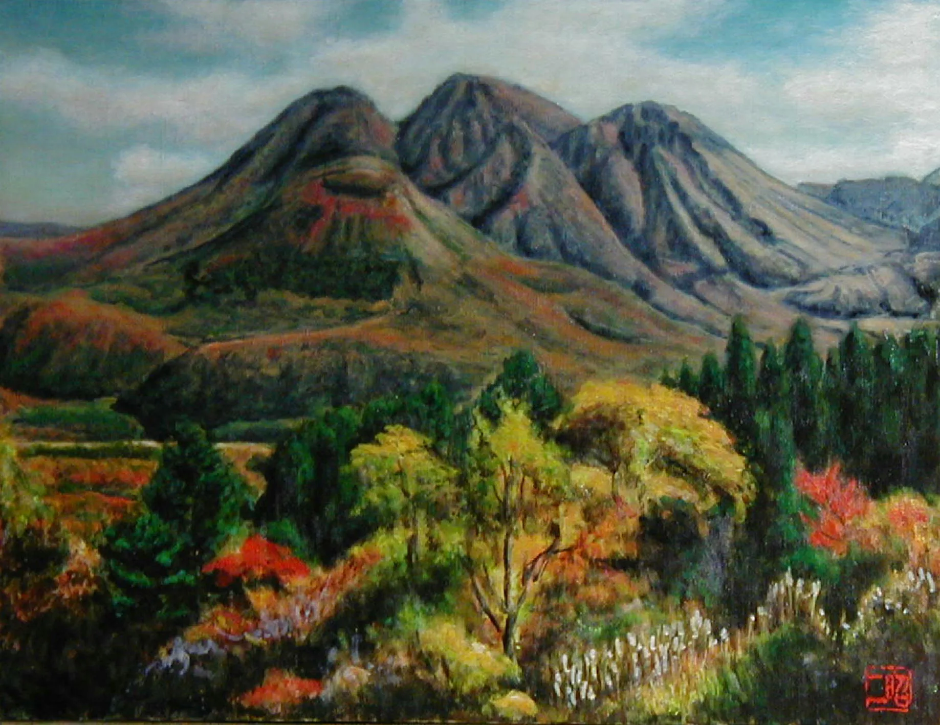 三俣山・キャンプ場で